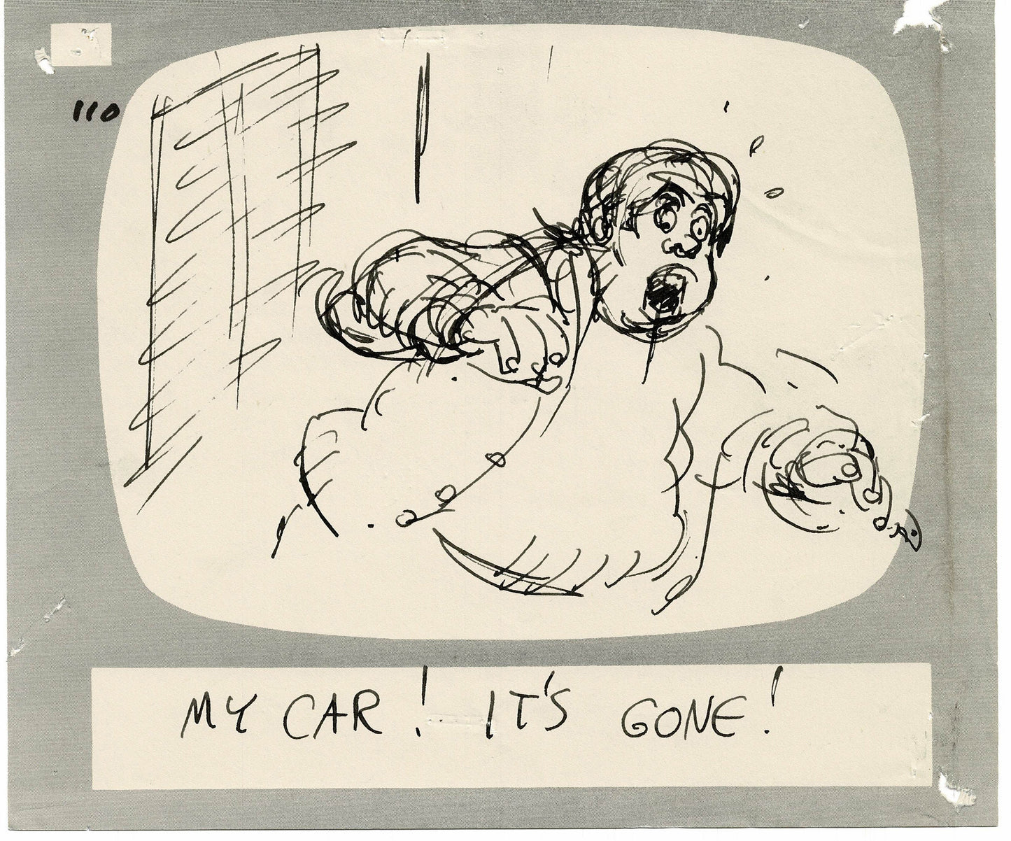 Hey Good Lookin Ralph Bakshi 1973-82 animation Hand-Drawn Storyboard 110