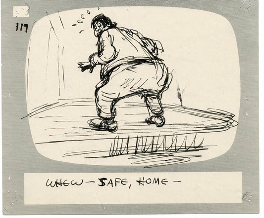 Hey Good Lookin Ralph Bakshi 1973-82 animation Hand-Drawn Storyboard 119