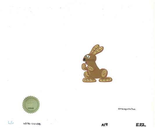 Watership Down Opening Fable El-ahrairah 1978 Production Animation Cel with LJE Seal and COA 114-018