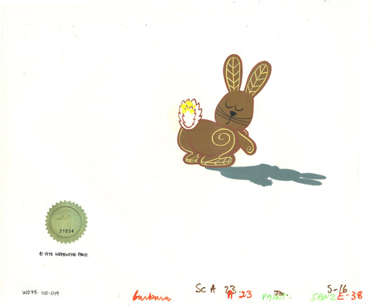 Watership Down Opening Fable El-ahrairah 1978 Production Animation Cel with LJE Seal and COA 110-019