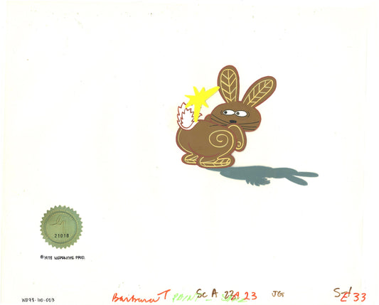 Watership Down Opening Fable El-ahrairah 1978 Production Animation Cel with LJE Seal and COA 110-003