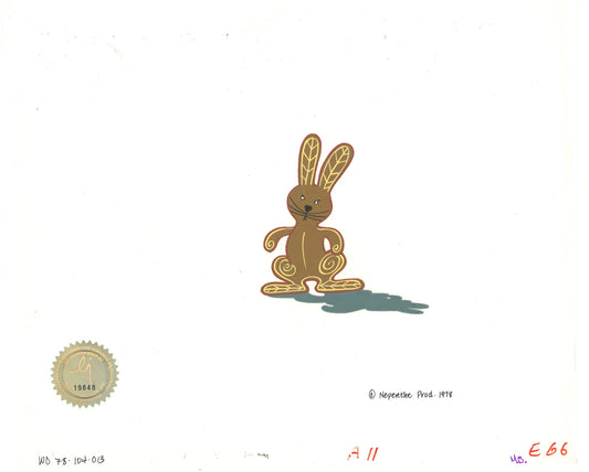 Watership Down Opening Fable El-ahrairah 1978 Production Animation Cel with LJE Seal and COA 104-013