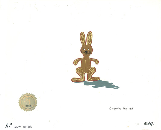 Watership Down Opening Fable El-ahrairah 1978 Production Animation Cel with LJE Seal and COA 104-003