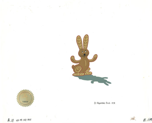Watership Down Opening Fable El-ahrairah 1978 Production Animation Cel with LJE Seal and COA 104-005
