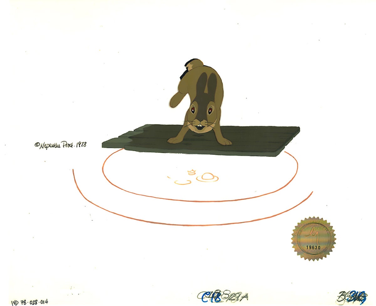 Watership Down 1978 Production Animation Cel of Blackberry with LJE Seal and COA 028-14