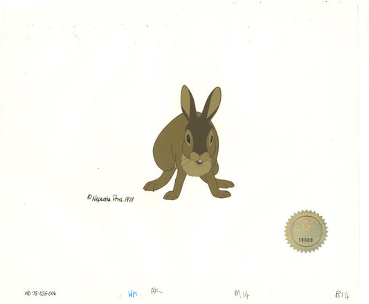 Watership Down 1978 Production Animation Cel of Blackberry with LJE Seal and COA 035-006