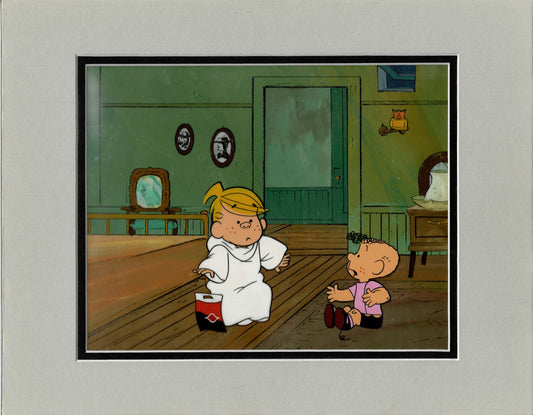 Dennis the Menace Production Animation Cel and background Dairy Queen Commercial