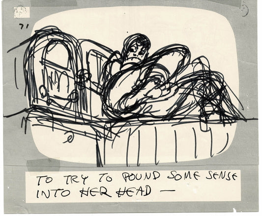 Hey Good Lookin Ralph Bakshi 1973-82 animation Hand-Drawn Storyboard 71