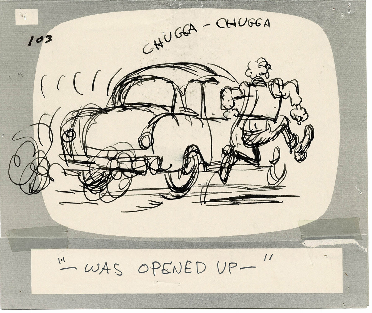 Hey Good Look In Ralph Hey Good Lookin Ralph Bakshi 1973-82 animation Hand-Drawn Storyboard 1 ...