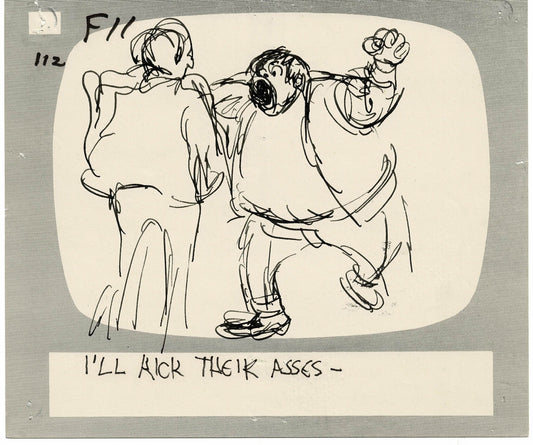 Hey Good Lookin Ralph Bakshi 1973-82 animation Hand-Drawn Storyboard 112