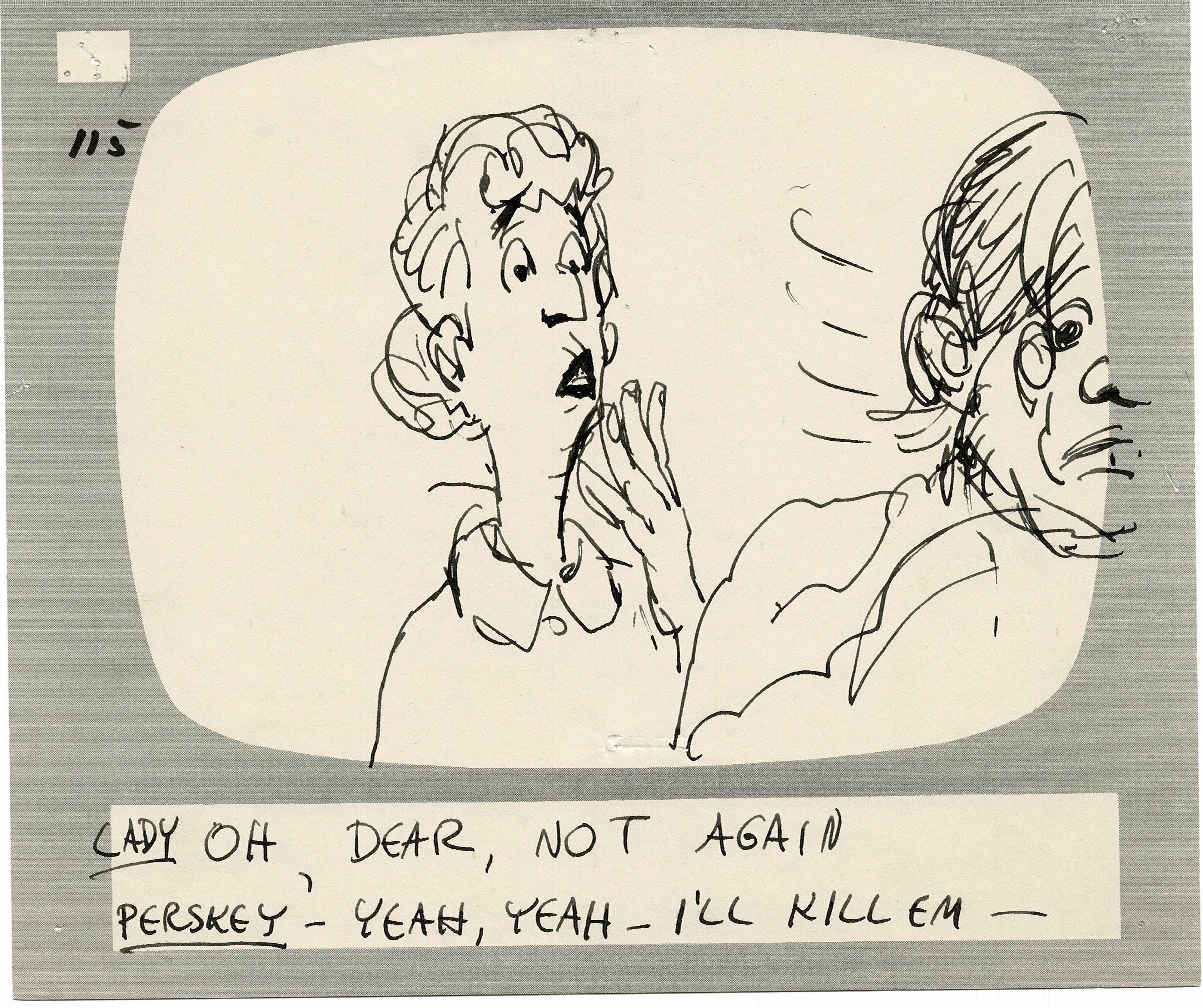 Hey Good Look In Ralph Hey Good Lookin Ralph Bakshi 1973-82 animation Hand-Drawn Storyboard 1 ...