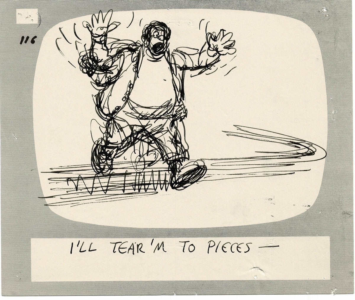 Hey Good Look In Ralph Hey Good Lookin Ralph Bakshi 1973-82 animation Hand-Drawn Storyboard 1 ...
