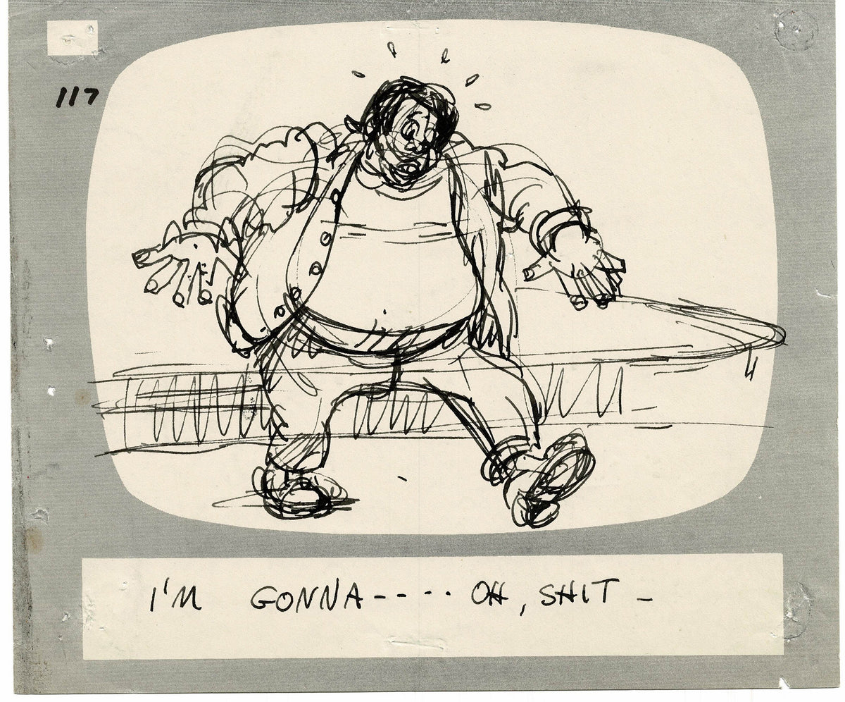 Hey Good Look In Ralph Hey Good Lookin Ralph Bakshi 1973-82 animation Hand-Drawn Storyboard 1 ...