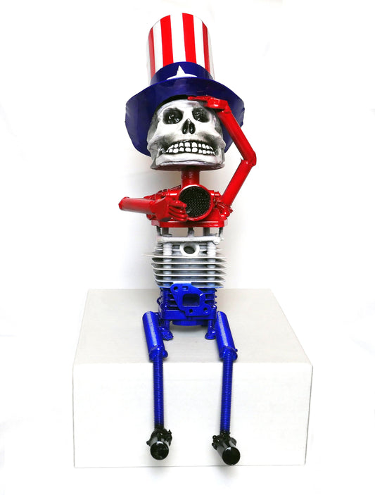 2018 Uncle Sam Metal Sculpture by Jeffrey Nelson Angola Prison Rodeo Published in 2020 Best American Sports Writing