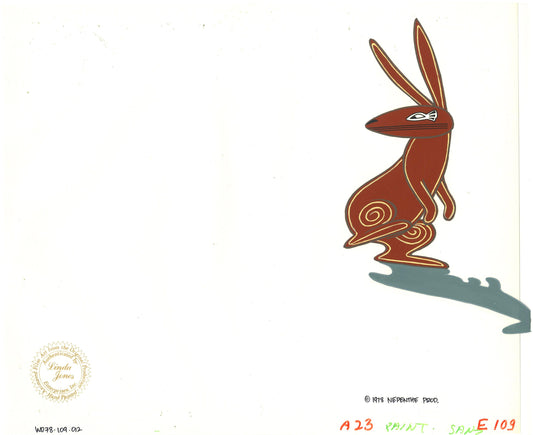 Watership Down Opening Fable El-ahrairah 1978 Production Animation Cel with LJE Seal and COA 109-012