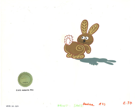 Watership Down Opening Fable El-ahrairah 1978 Production Animation Cel with LJE Seal and COA 110-002