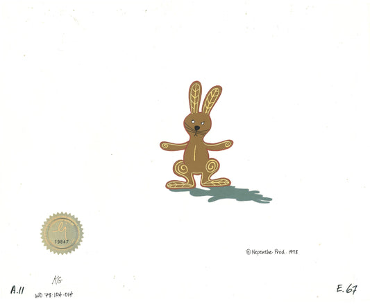 Watership Down Opening Fable El-ahrairah 1978 Production Animation Cel with LJE Seal and COA 104-014