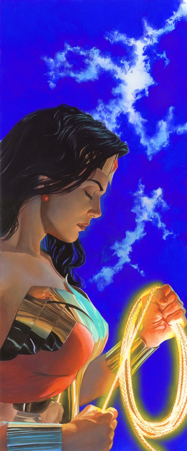 Gods Wonder Woman Giclee Print on Canvas Limited Edition Signed by Alex Ross SDCC 2022 Exclusive