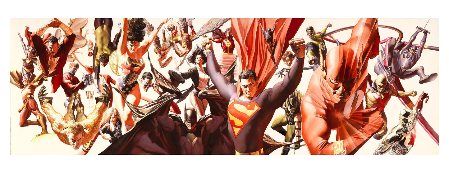 Alex Ross SIGNED DC Unleashed SDCC 2022 Exclusive Print on Paper Limited Edition