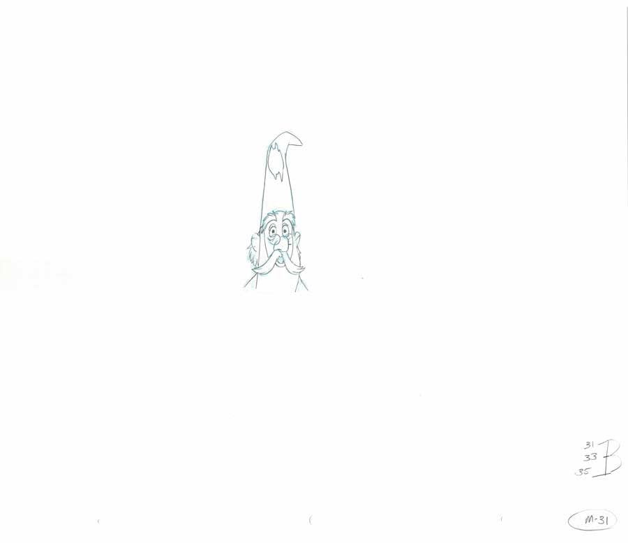 Merlin the Magician of Sword and the Stone Epcot Production Animation Cel Drawing 2000s Disney by Phil Nibbelink 005