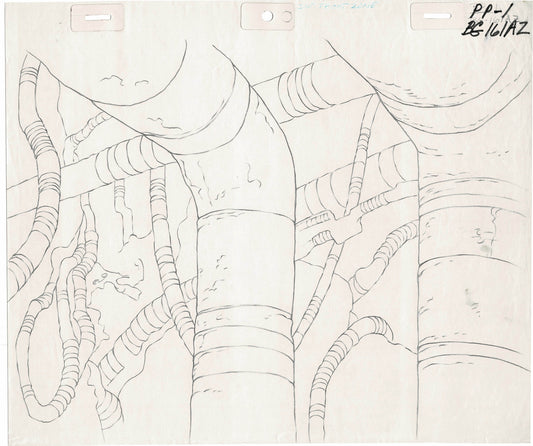She-Ra Princess of Power Animation Production Pencil Background Drawing Filmation 1980s 72-005 From the FIRST Episode