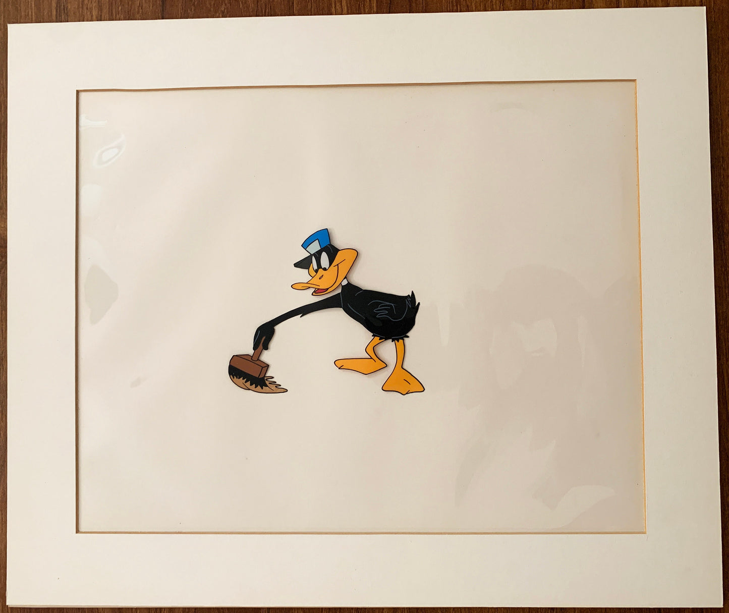 Looney Tunes Daffy Duck 1965 Production Animation Cel from the Warner Brothers Short Mouse in the House by Friz Freleng