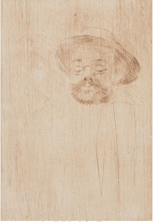Henri de Toulouse-Lautrec (1864-1901) Portrait de Henri Somm 1898 Drypoint on Paper