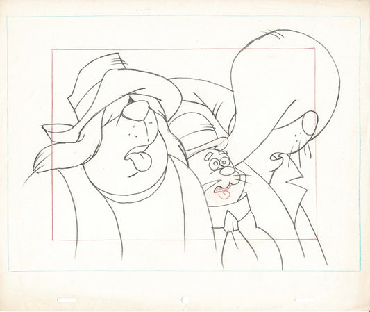 Houndcats Vintage production-used animation Cel Drawing 1972 Friz Freleng 3