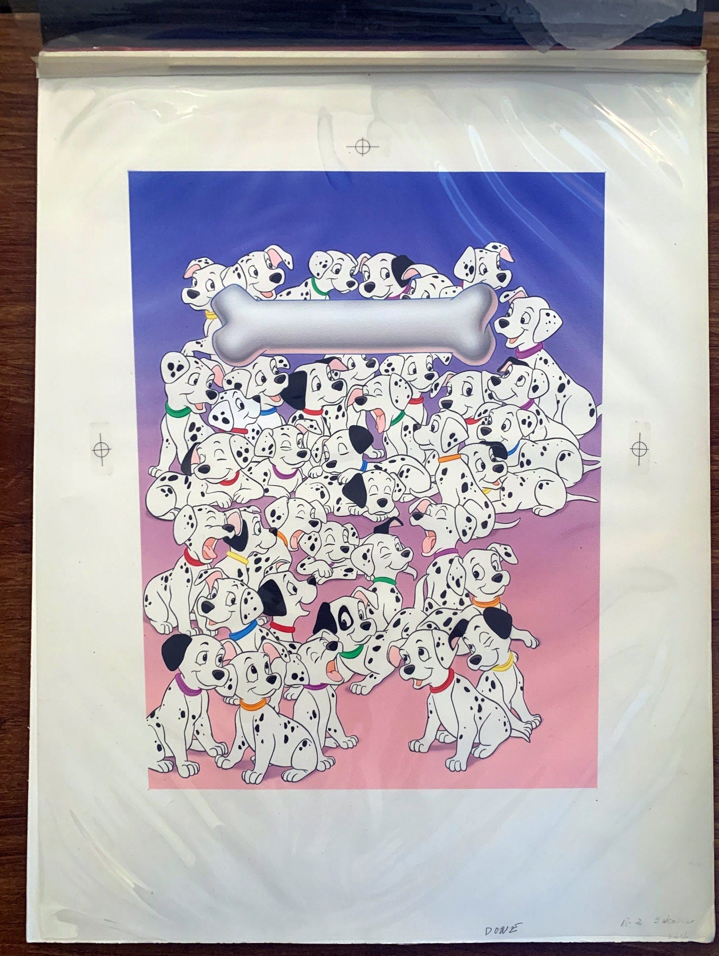101 Dalmatians Walt Disney McDonalds Happy Meal Box Design Art 1991 HUGE
