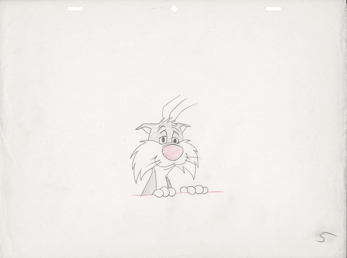 Sylvester Looney Tunes Warner Brothers Animation Production Cel Drawing 5