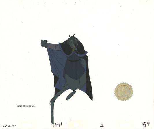 Don Bluth Secret of NIMH Jenner 1982 Original Production Animation Cel Used to make the cartoon 201-003