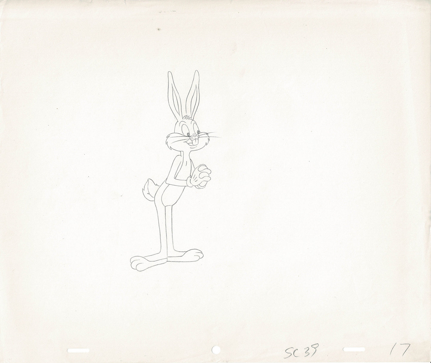 Bugs Bunny 1979 Animation Cel Drawing from Warner Brothers Looney Tunes Christmas 17
