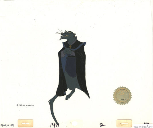 Don Bluth Secret of NIMH Jenner 1982 Original Production Animation Cel Used to make the cartoon 201-001