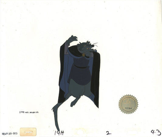 Don Bluth Secret of NIMH Jenner 1982 Original Production Animation Cel Used to make the cartoon 201-002
