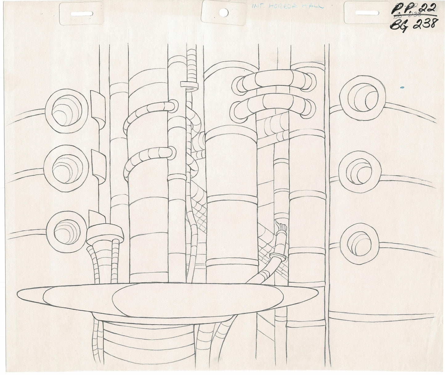 She-Ra Princess of Power Animation Production Pencil Background Drawing Filmation 1980s 72-006