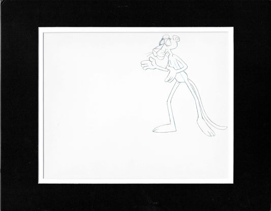 Pink Panther Vintage Production Animation Cel Drawing 1976 from DePatie Freleng The Pink Pro 490