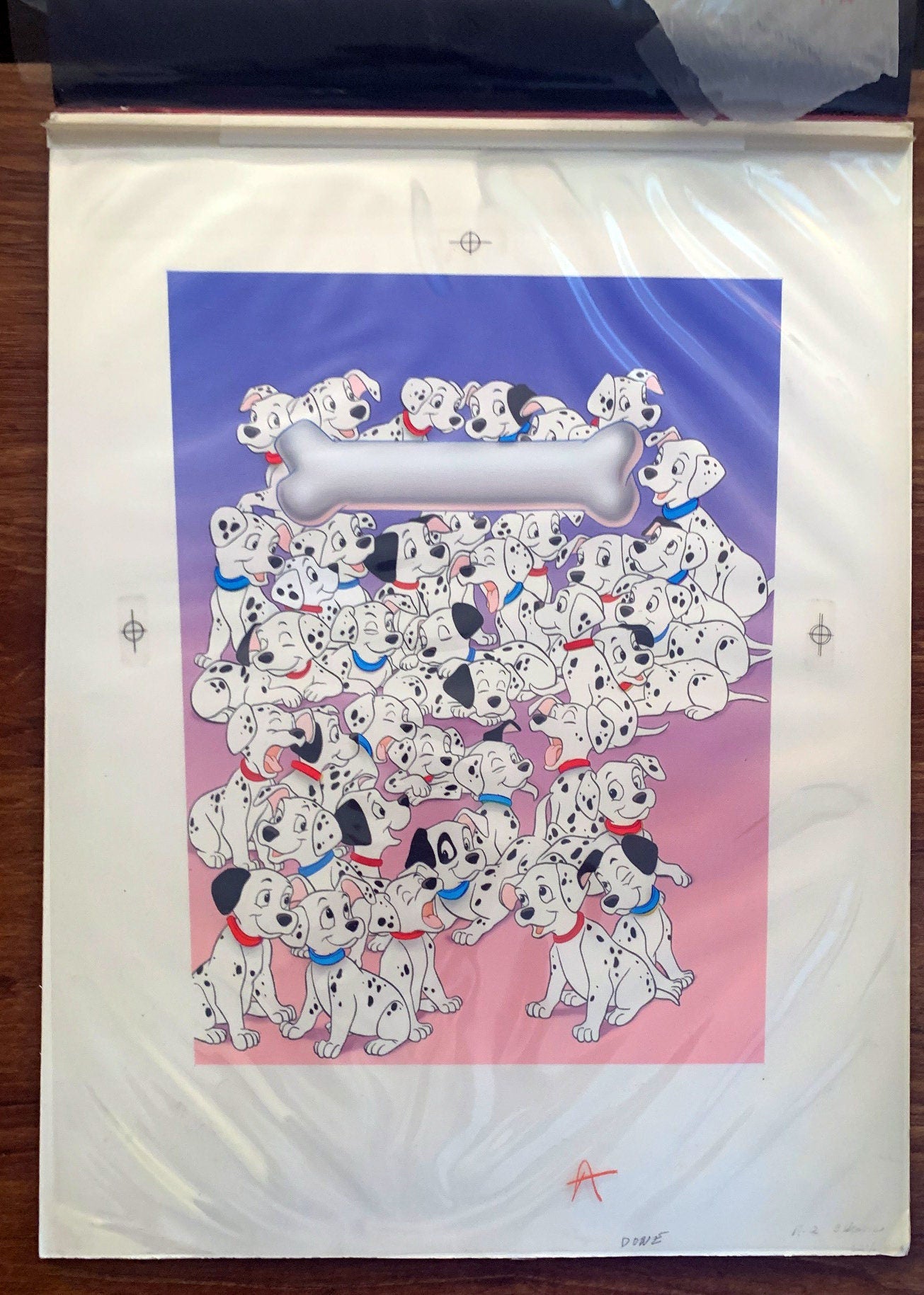 101 Dalmatians Walt Disney McDonalds Happy Meal Box Design Art 1991 HUGE