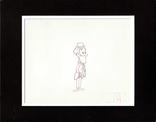 Laurel and Hardy Production Animation Art Cel Drawing from Hanna Barbera and Lary Harmon 1966-1967 521