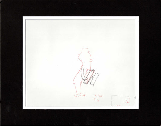 Laurel and Hardy Production Animation Art Cel Drawing from Hanna Barbera and Lary Harmon 1966-1967 S18