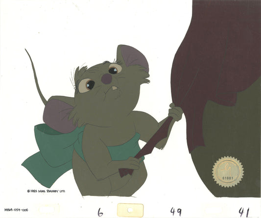 Don Bluth Secret of NIMH Cynthia 1982 Original Production Animation Cel Used to make the cartoon 057-004