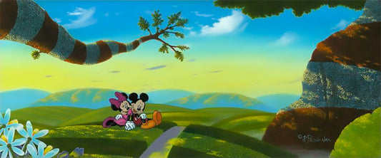 Mickey Mouse and Minnie Mouse Walt Disney Fine Art Michael Provenza Signed Limited Edition of 195 Print on Canvas "Lovin' A New World"