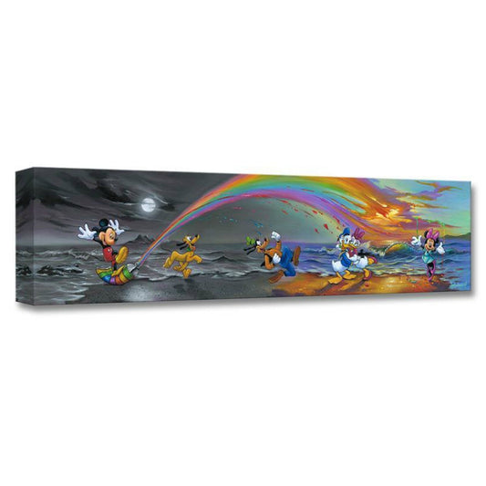 Mickey Mouse Minnie Donald Goofy Walt Disney Fine Art Jim Warren Limited Ed of 1500 Treasures on Canvas Print TOC "Mickey Makes Our Day"