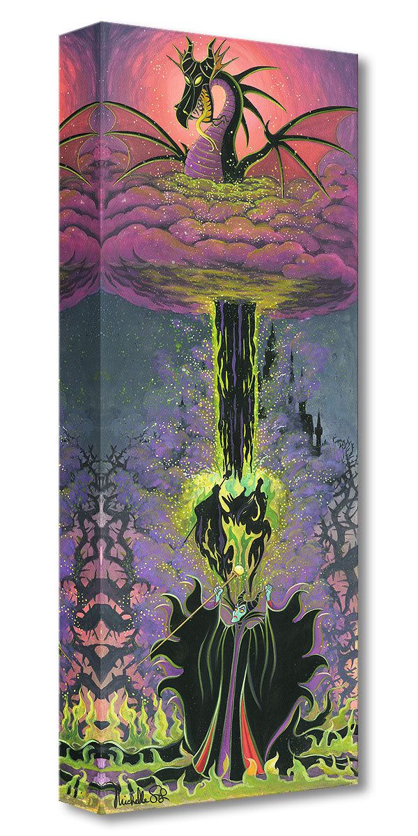 Sleeping Beauty Walt Disney Fine Art Michelle St. Laurent Limited Edition of 1500 Treasures on Canvas Print TOC "Maleficent's Transformation"