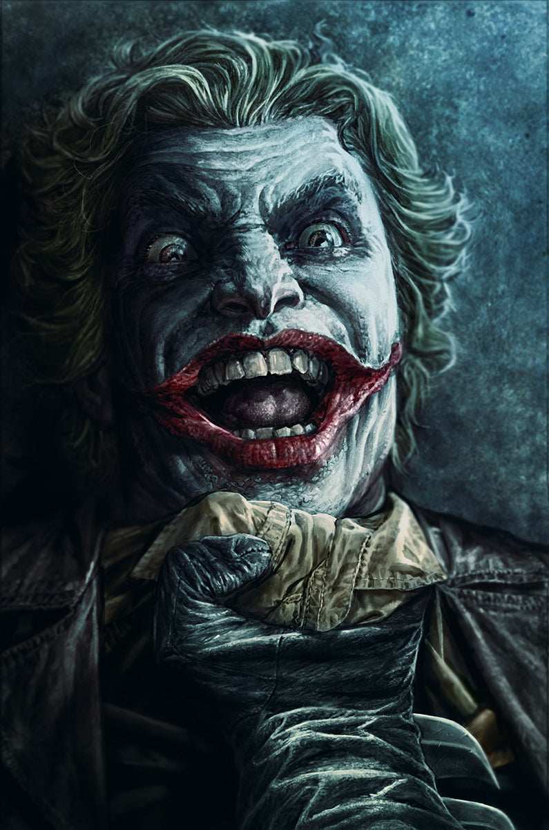 Lee Bermejo SIGNED The Joker Batman DC Warner Brothers Giclee Print on Canvas Limited Edition - choose your edition